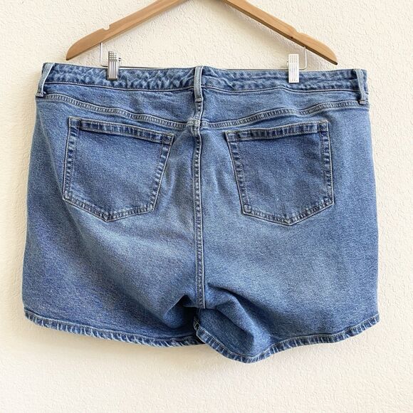 Torrid Jean Shorts Womens 20 Blue A Line High Rise Shortie Denim Medium Wash - Picture 7 of 8